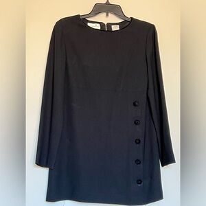 Two pieces, black Liz Claiborne skirt and tunic top. Size 6.